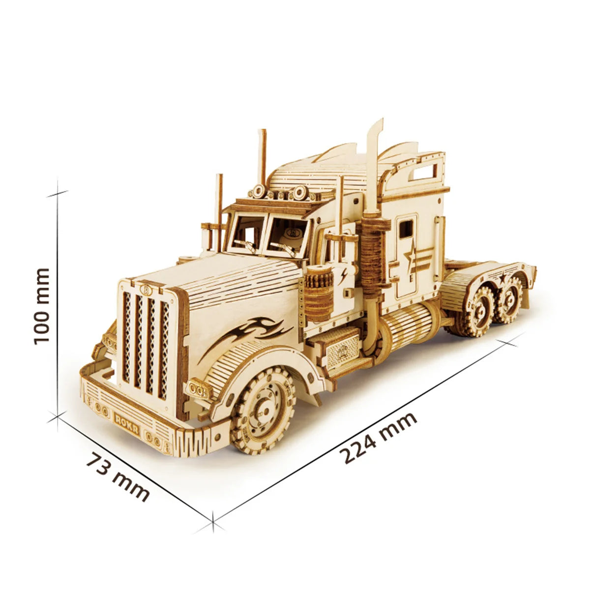 Vintage Transportation Wooden Model Puzzles - 1:15 Scale Building Kits