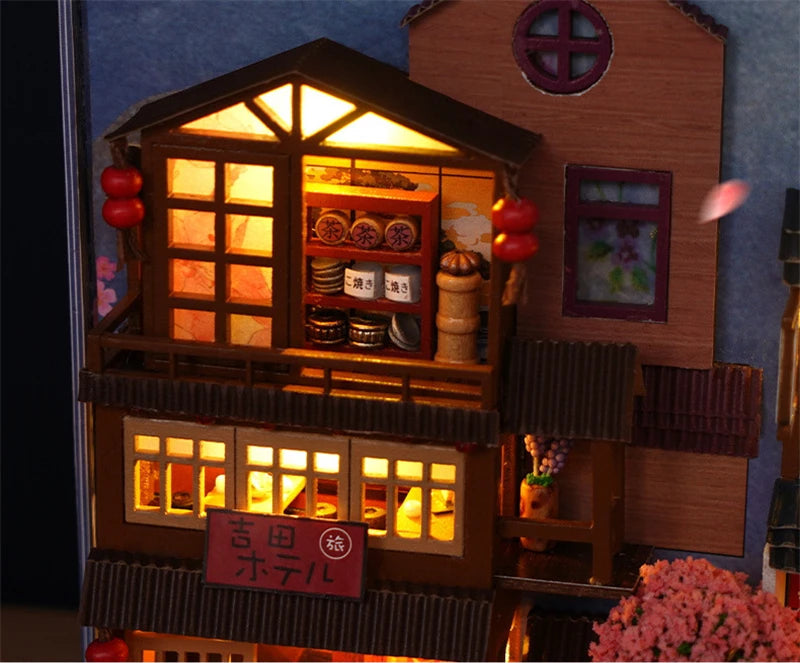 Wooden Japanese Alley Miniature Diorama Kits