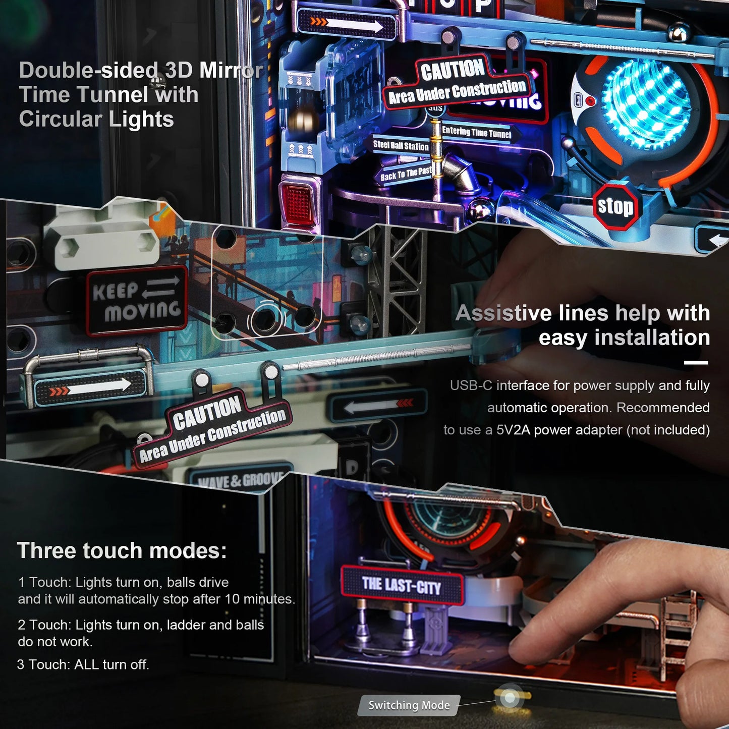 Cyberpunk Marble Run – The Last City & The Future City