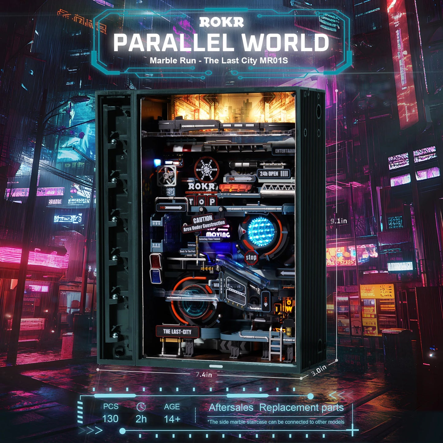 Cyberpunk Marble Run – The Last City & The Future City