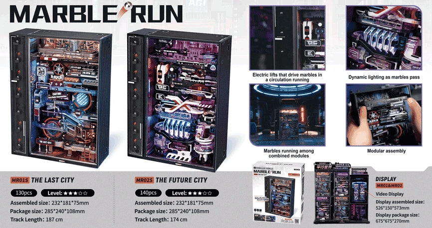 Cyberpunk Marble Run – The Last City & The Future City