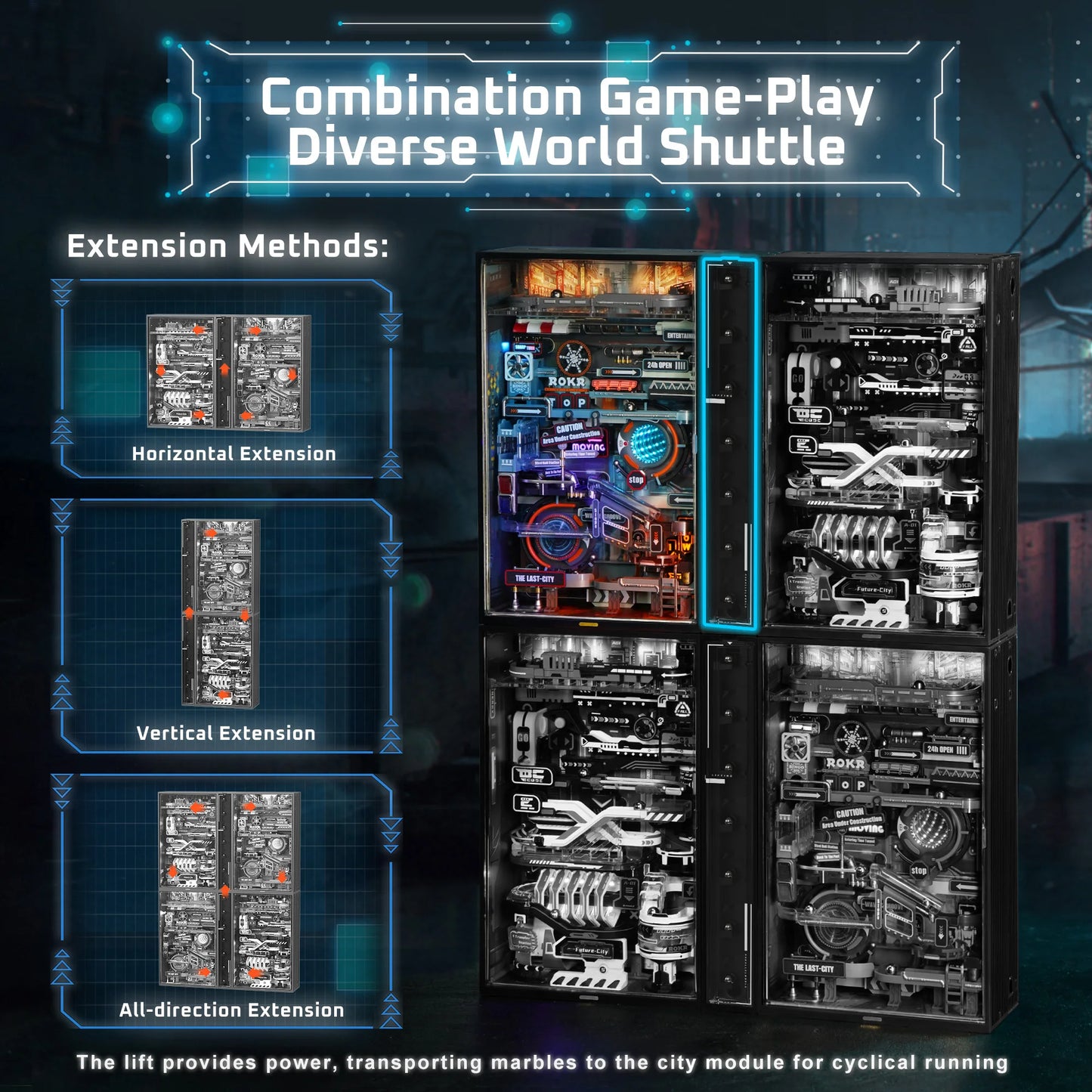 Cyberpunk Marble Run – The Last City & The Future City